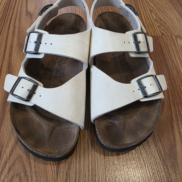 Birkenstock Champagne Le Mans Double Strap Buckle Sandal Women's EU 37, US 6-6.5 - Picture 8 of 12